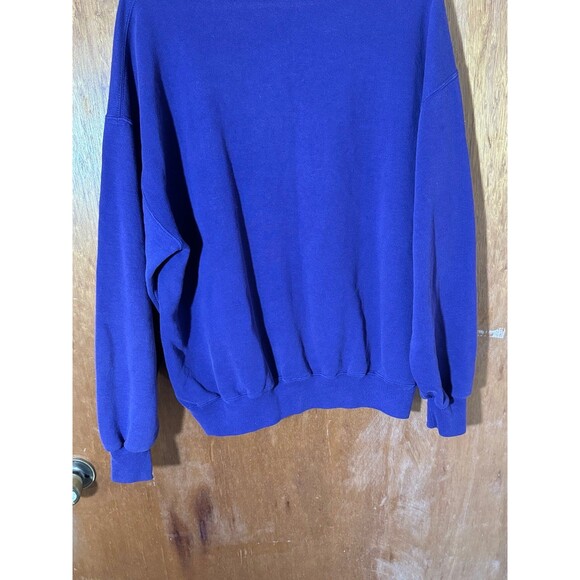 Vintage Georgetown Hoyas Bulldog Crewneck Sweater Purple Large L USA - Picture 9 of 9